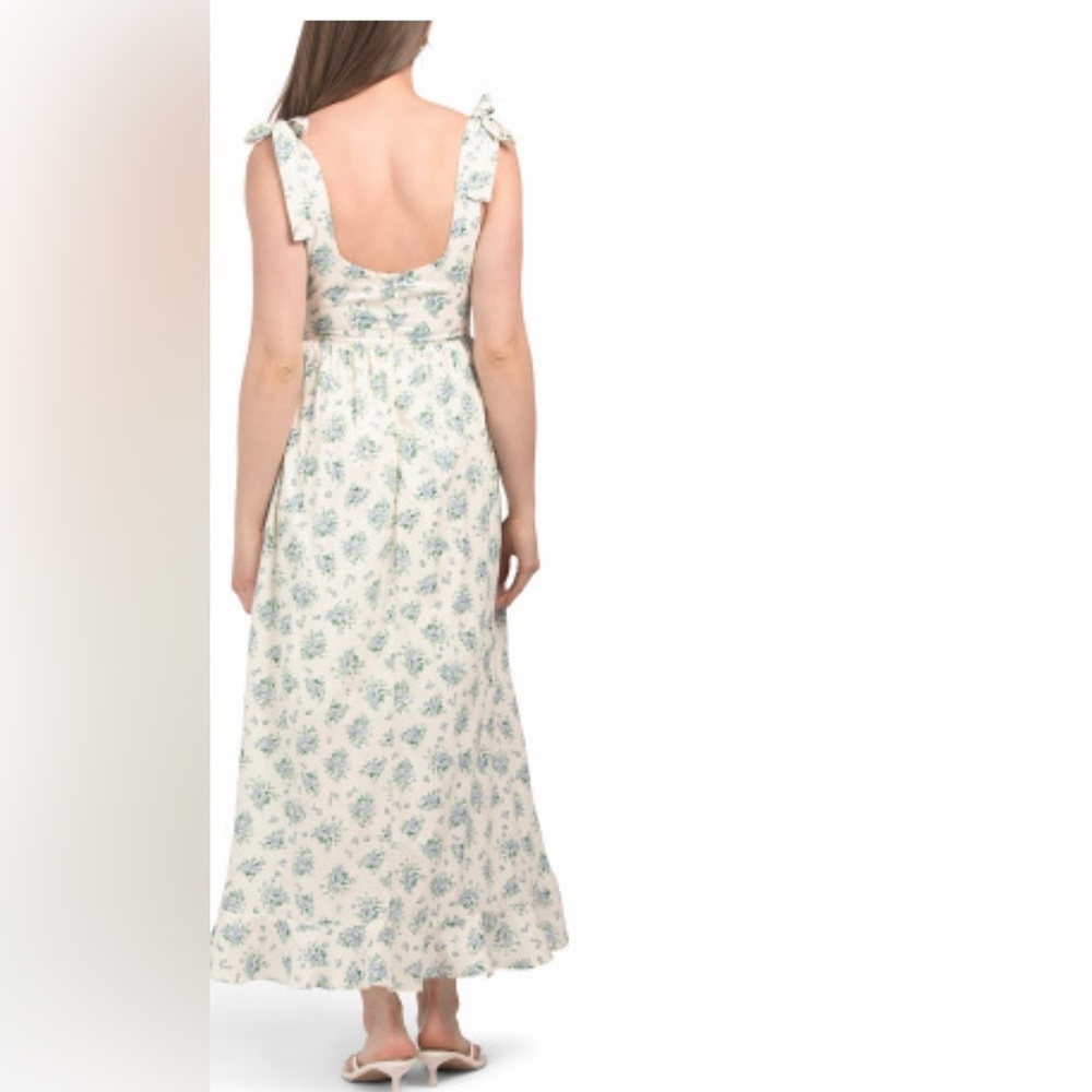 Floral High-Low Dress- shoulders baby doll M - Picture 2 of 9